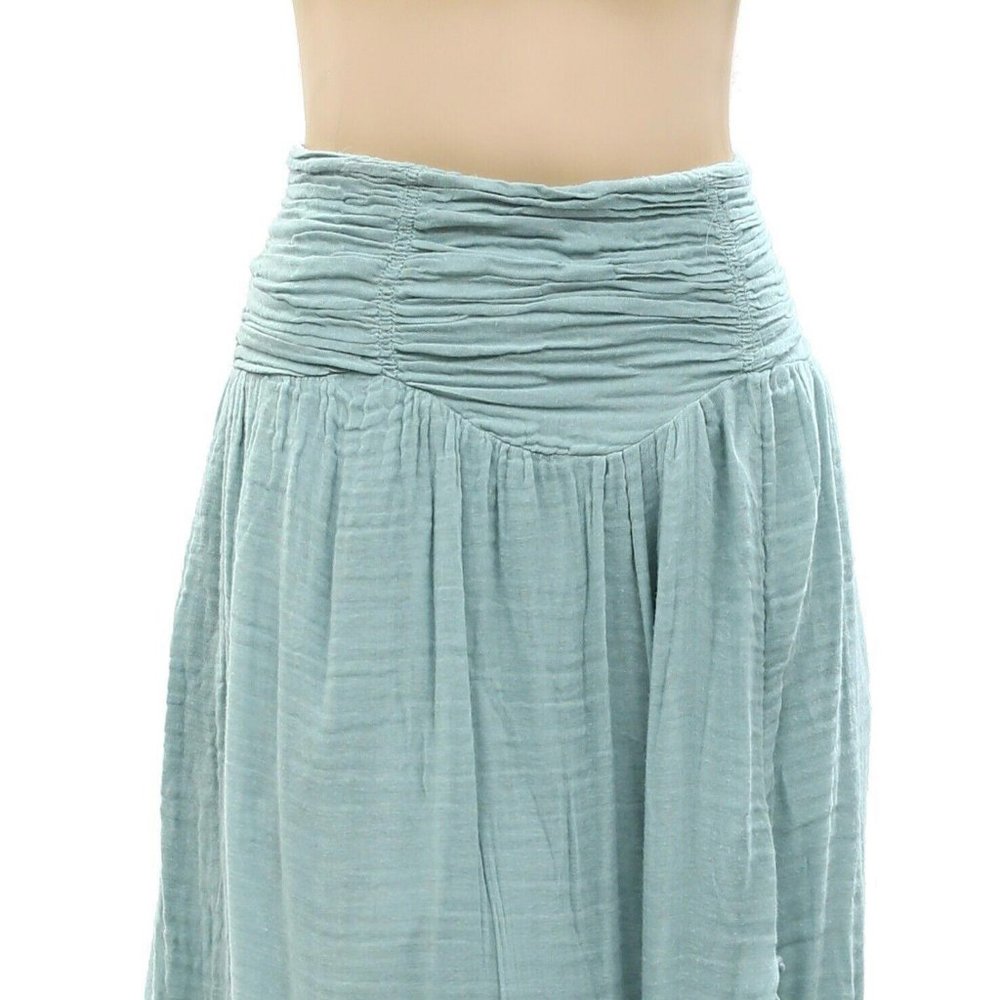 Free People Free-est Augusta Long Skirt Endless Summer Tiered Ruffle M - Picture 7 of 10